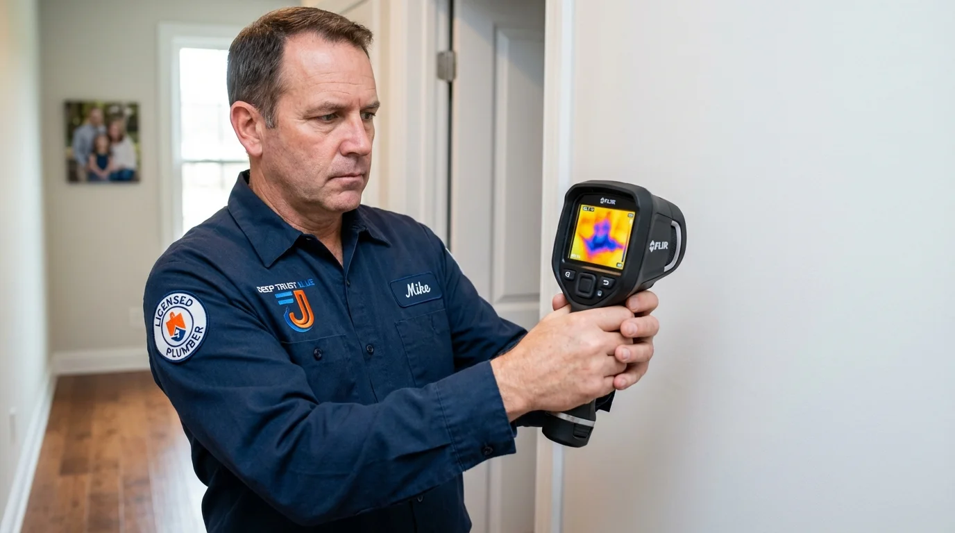 Thermal imaging leak detection by Johns Plumbing LLC in Fair Oaks